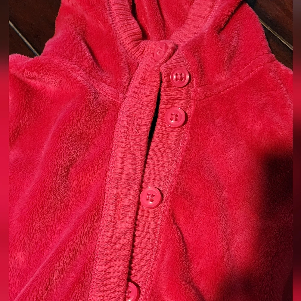 Pink Furry Gap Kids  Hoodie